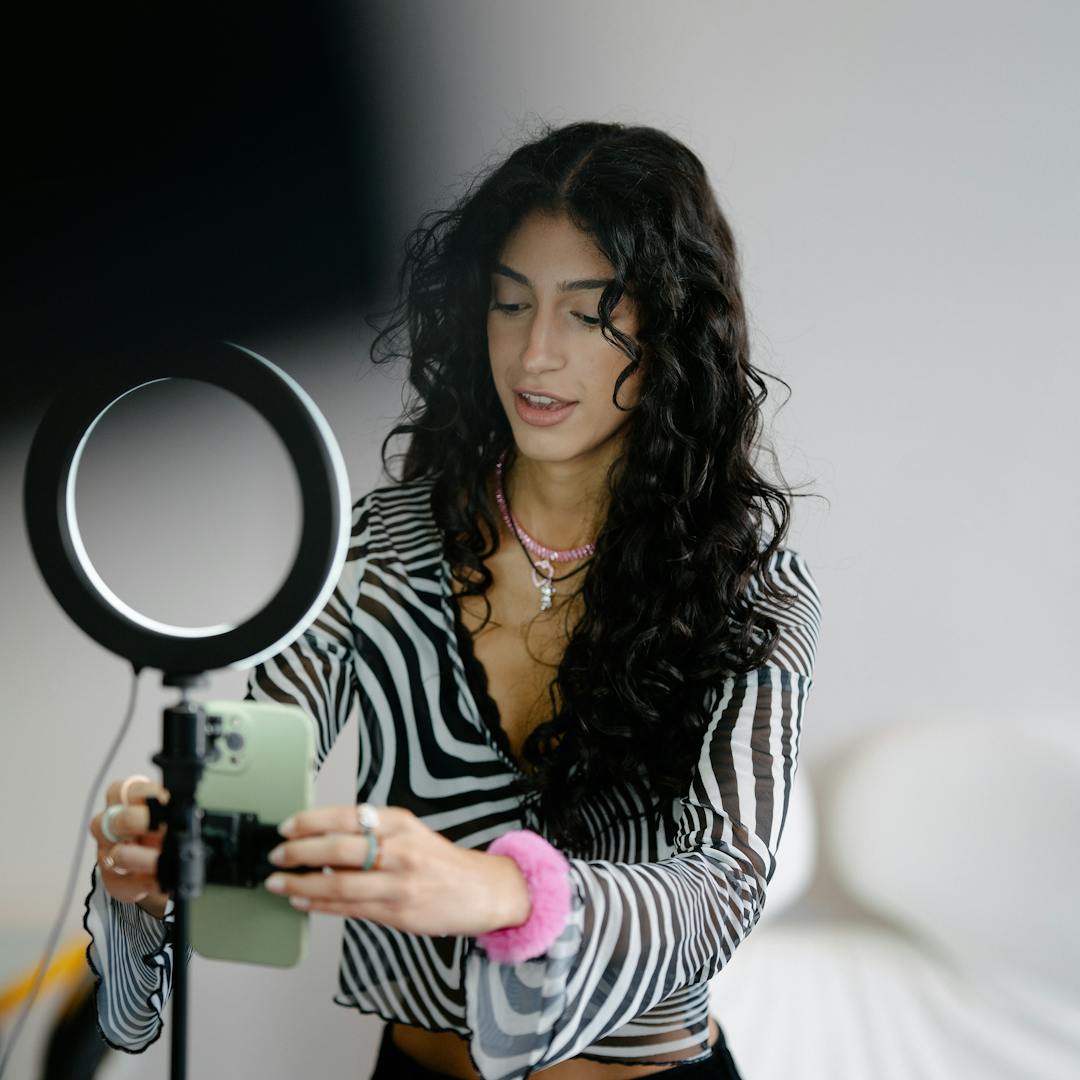 إضاءة سيلفي دائرية